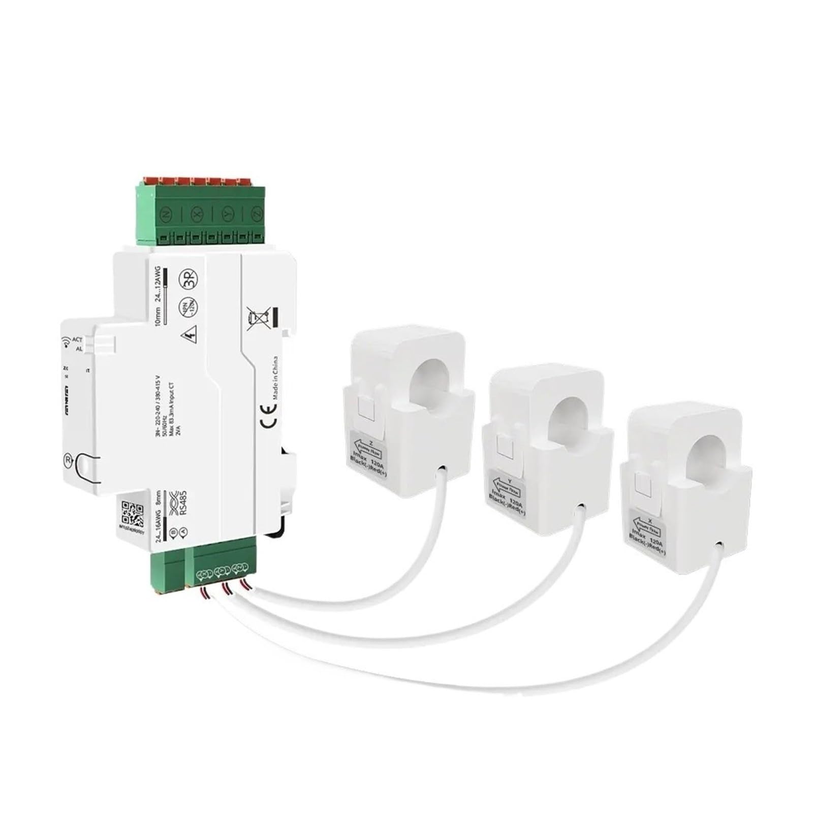 120A RS485 Energiezähler 3-Phasen-Leistungsmonitor
