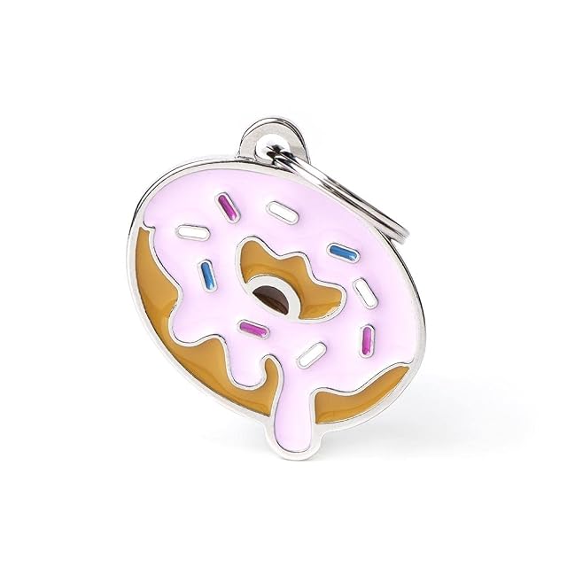 My Family Placa de Identificación personalizado para perro Made in Italy, Donut