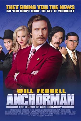 Anchorman: The Legend of Ron Burgundy Movie Poster Print (11 x 17)