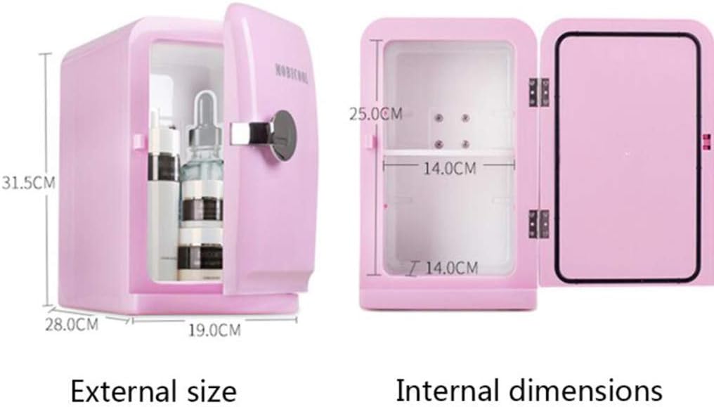 Mini Refrigerator Cooler and Warmer Portable Compact Personal Refrigerator 100% freon-Free Environmental Protection Suitable for Home Office and car (5l White)