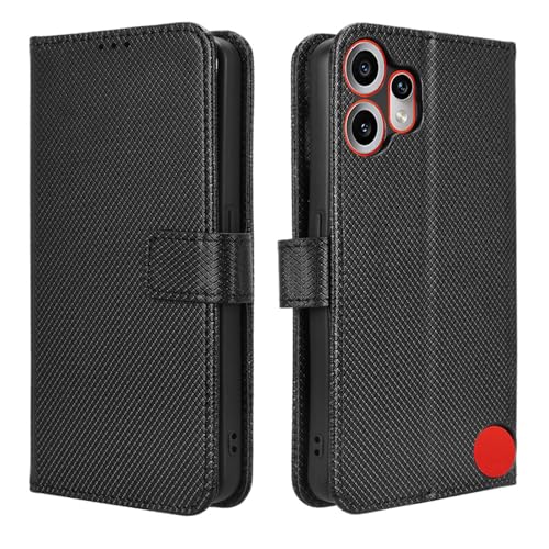Nothing CMF Phone 2 Pro �P�[�X �蒠�^ CMFPhone 2Pro �P�[�X ����PU���� ���z�^ �ϖ��C �ϏՌ� CMFPhone2Pro �}�O�l�b�g �X�^���h�@�\�t �J�[�h���[ �S�ʕی� (�u���b�N, Nothing CMF Ph