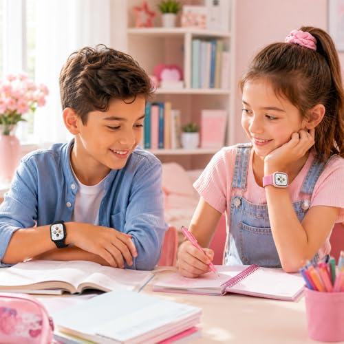 sylacor Compatible with Kids Apple Watch Band with Case 38mm 40mm 41mm 42mm 44mm 45mm, Stretchy Nylon Strap with Protective Cover and Screen Protector for iWatch Series 9 8 7 SE3 SE2 SE 6 5 4 3 2 1 (Pink, 40mm) by sylacor - Used condition - Image 7
