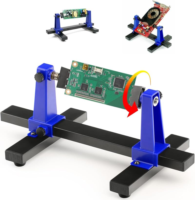 Uptodateproducts Adjustable Soldering Clamp PCB Holder for Circuit Board Holder Motherboard PCB Frame Stand Clamp Printed Helping Hand Soldering Repair Tool(360 Degree Rotation) (B0D1FYHLSJ) Amazon Price History, Amazon Price Tracker