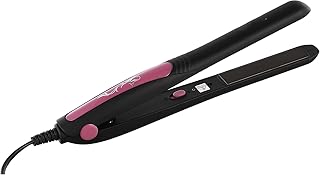 مكواة فرد الشعر الاحترافية للحصول على شعر ناعم ولامع بسهولة موديل Km-328 مقاس واحد أسود