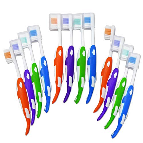 100 x Childrens Toothbrushes ~ Bulk Packs Kids Manual Brushes (Orca)