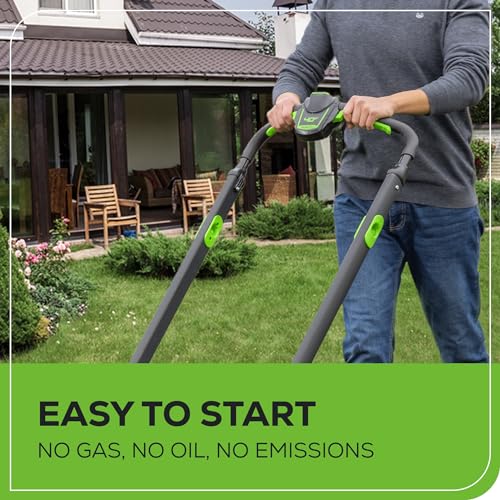 Image of Greenworks 40V 25 inch Brushless Cordless (Self-Propelled) Lawn Mower (75+ Compatible Tools), (2) 4.0Ah Batteries and Dual Port Rapid Charger Included