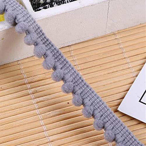 10/5 Yards Pom Poms Trim Ball Lace Ribbon 0.43In Pompom Fringe Ribbon Sewing Lace Knitted Fabric Handmade Craft Decor #TOP6