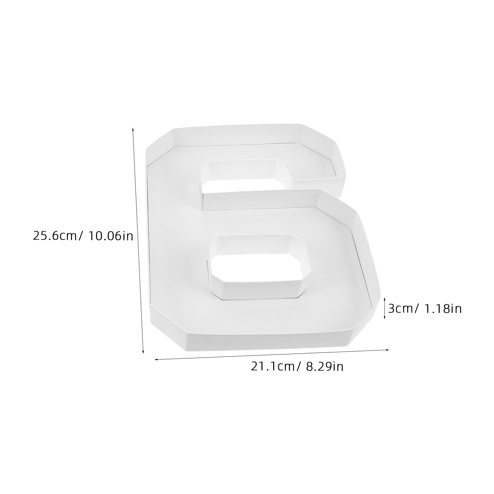 HOLIDYOYO Caja de Cartón 2026 para Dulces y Chocolates, Contenedor Rellenable Diseño Numérico Color Claro, Bandeja para Snacks y Fiestas, Cajita Obsequio Reutilizable y Resistente