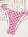 Tainehs Women's Two Piece Bikini Sets Ditsy Floral Triangle Swimsuits Self Tie String Swimwear Cheeky Bathing Suit Pink