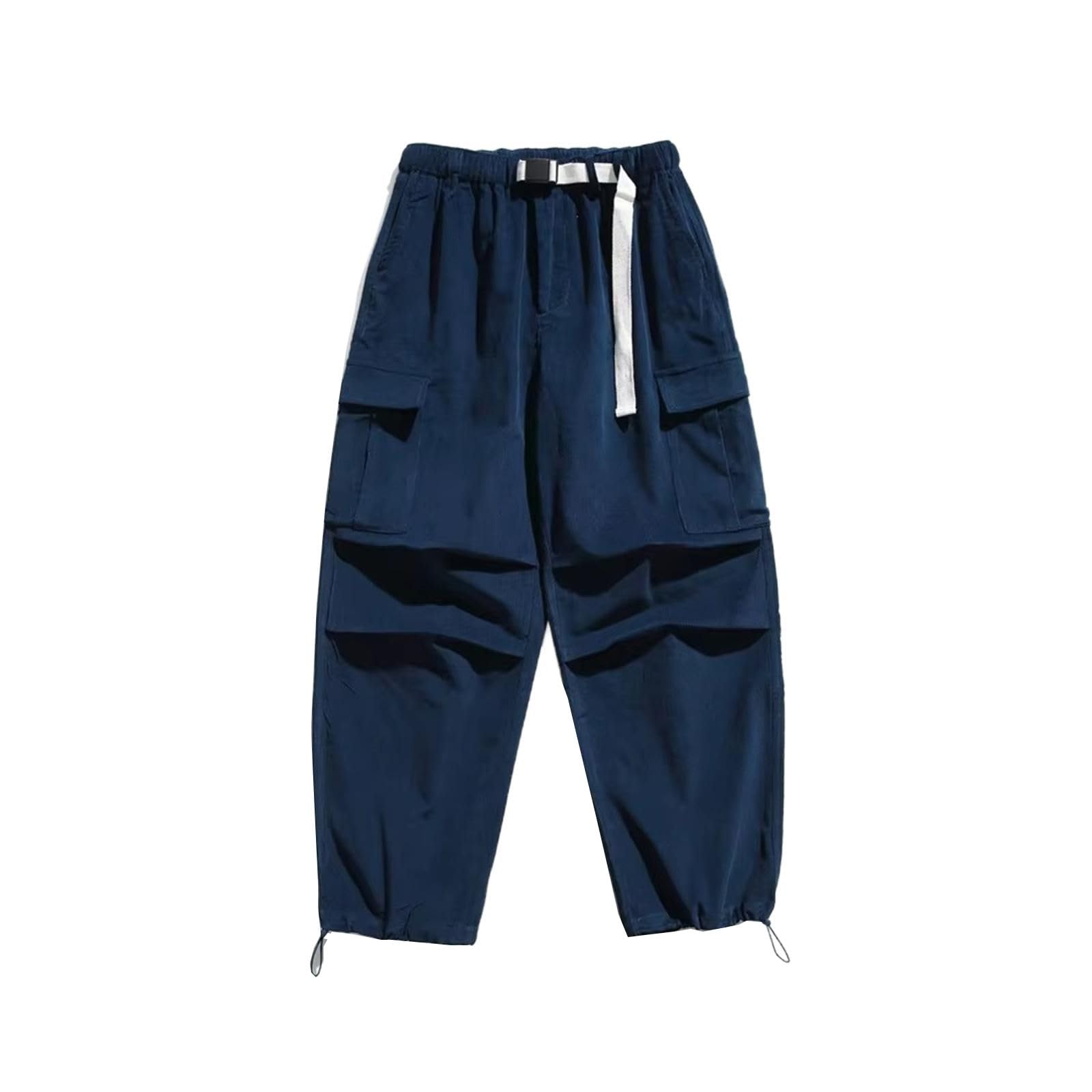 Pantalones de Carga de Pana para Hombre, Pantalones Unisex Holgados Casuales callejeros