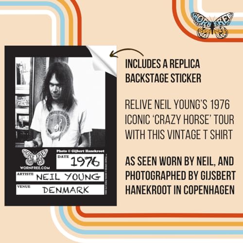 Worn Free Neil Young Vintage T Shirts - Remake 1976 Tour - Organic Cotton2