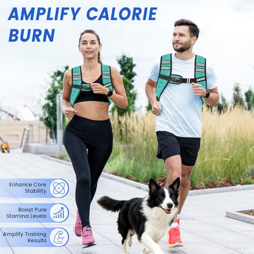 Image of Weighted Vest Woman 6 /8 /12 /16 /20 /25 /30lb Weight Vest for Women Men Body Weight Vests for Walking Strength Training Running Workout Jogging Fitness