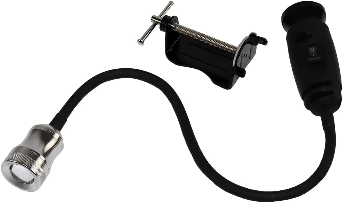 Grip Dual Power LED Shop Light - Gooseneck and Magnetic Base, 250 Lumens - Work Bench, Auto Repairing, Grill Light, Inspection