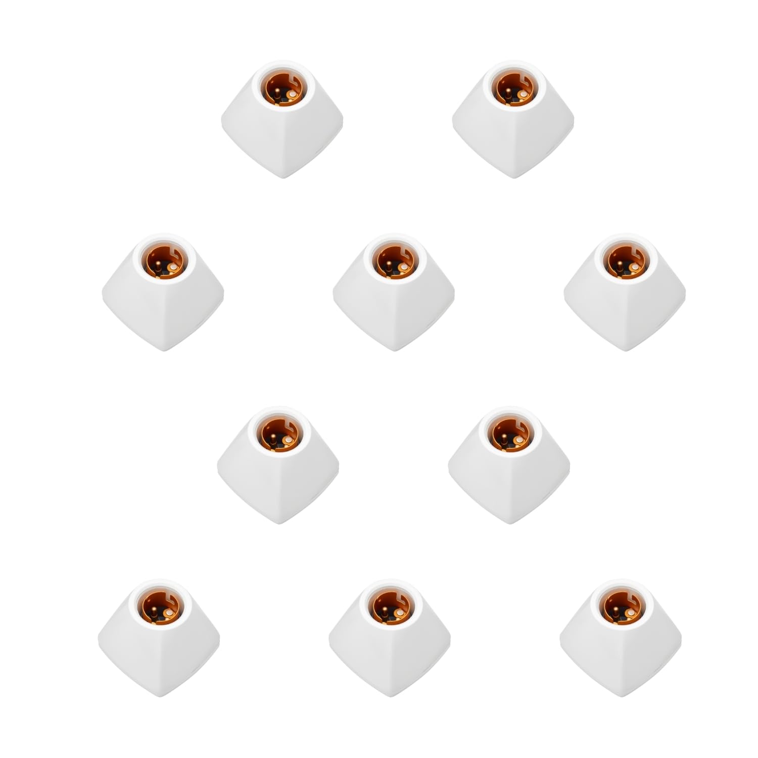Anchor by Panasonic Fancy Batten Bulb Holder for Wall | B22 Bulb Holder for Led Bulb | Straight Sqaure B22 Holder Bulb Socket (Pack of 10, 39685)-picture-10