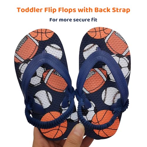 Image of Boys Girls Strap Flip Flops Sandals Cute Cartoon Unicorn Shark Toddler Flip Flop Kids Pool Beach Flat Slide Summer Water Shoes