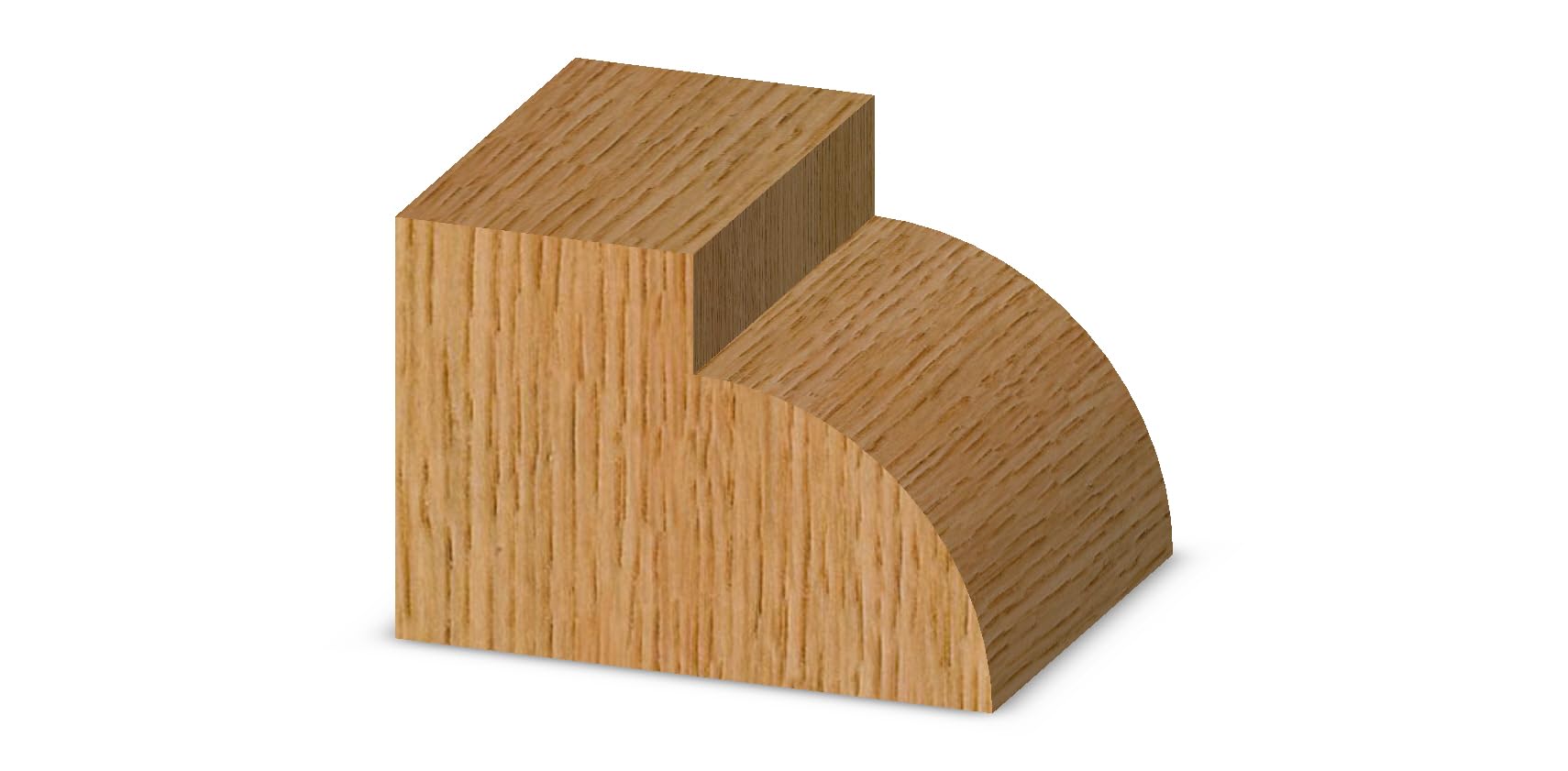 Whiteside Router Bits 1435 półokrągły bit o promieniu 1,5 cm i długości cięcia 3,5 cm