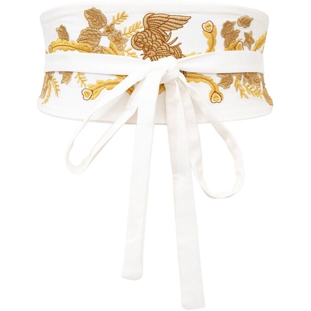 Ceinture Obi japonaise large en tissu pour affiner la taille sans inconfort