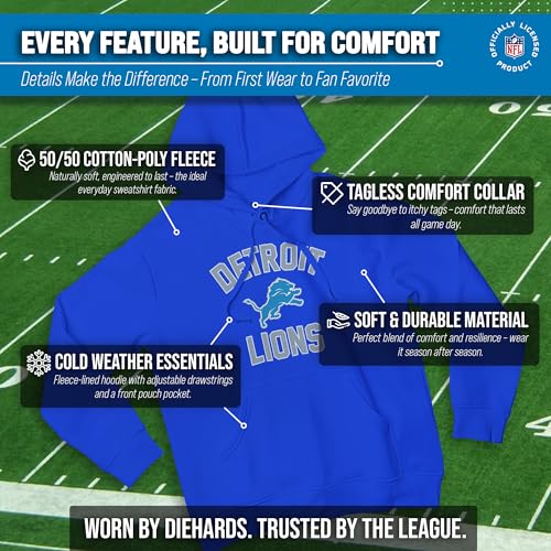 Image of Team Fan Apparel NFL Gameday Hoodie Pullover Sweatshirt for Men and Women | Officially licensed NFL Gameday fleece pullover - kangaroo pocket, ribbed cuffs, drawstring hood, unisex fit