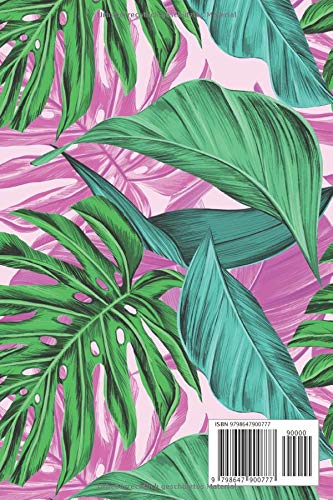 Lehrerkalender 2020/2021: Kalender für Lehrerinnen und Lehrer zur Planung und Unterrichtsvorbereitung / Lehrerplaner, A5, 170 Seiten, florales Muster ... Blättern, Monstera Blättern in grün, pink