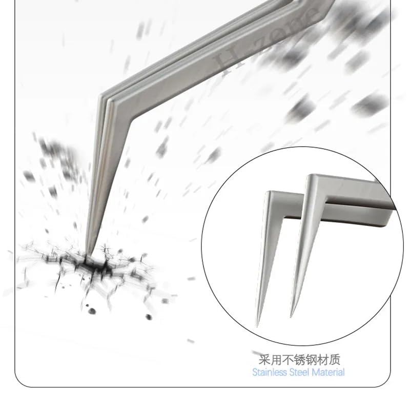 BlesConi Stainless Steel Tin Positioning Tweezers – 140mm Long, Non-Slip Grip, For Precise Soldering And Electronic Repairs
