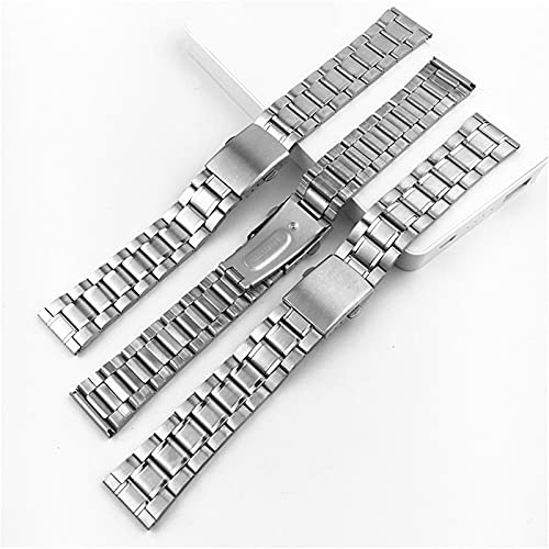 metal stainless steel strap watch band flat buckle wrist band silver gold, silver bracelet, 12 14 16 18 20 bracelet4