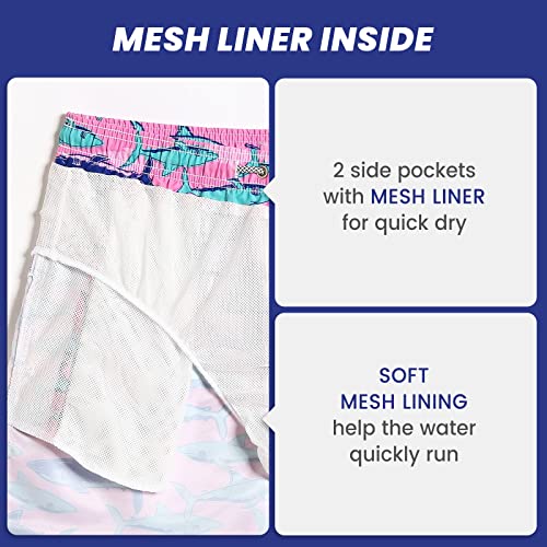 Image of MaaMgic Mens Slim Fit Quick Dry Short Swim Trunks with Mesh Lining