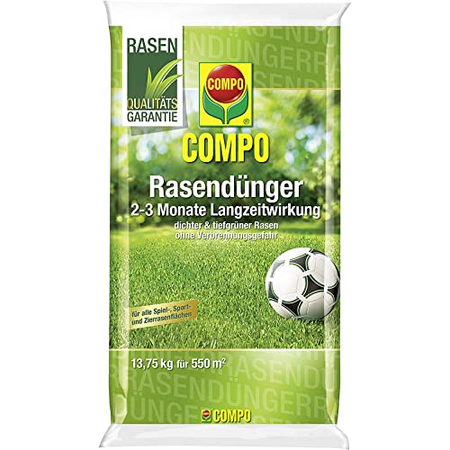 COMPO Rasendünger, Dünger mit 2-3 Monaten Langzeitwirkung, Feingranulat,...