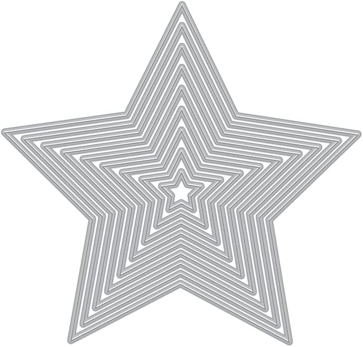 Hero Arts DI821 5-Point Stars Infinity Dies Steel Die Set