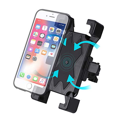 TOFOCO Universal Fahrrad Handyhalterung Anti-Shake 360 Rotation für iPhone 11 Pro/XS Max/XR/X/8, Samsung Galaxy S20/S10/S9/S8 Note 10/9/8 Huawei P30 Pro/P20 und alle 4.5-6.5 Zoll Smartphone
