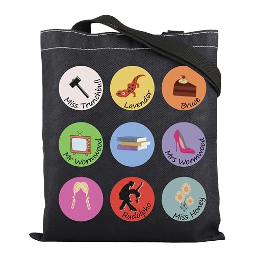 ENSIANTH Musical Inspired Tote Bag Musical Theatre - Miss Trunchbull Inspired Gift Comedy Musical Lover Shoulder Bag (Miss Trun bag)