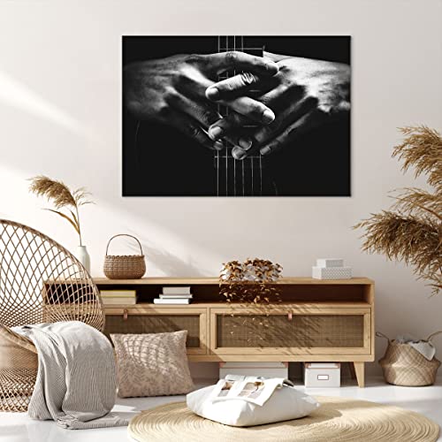 Quadro su Tela 100x70cm Stampe da Parete Chitarra