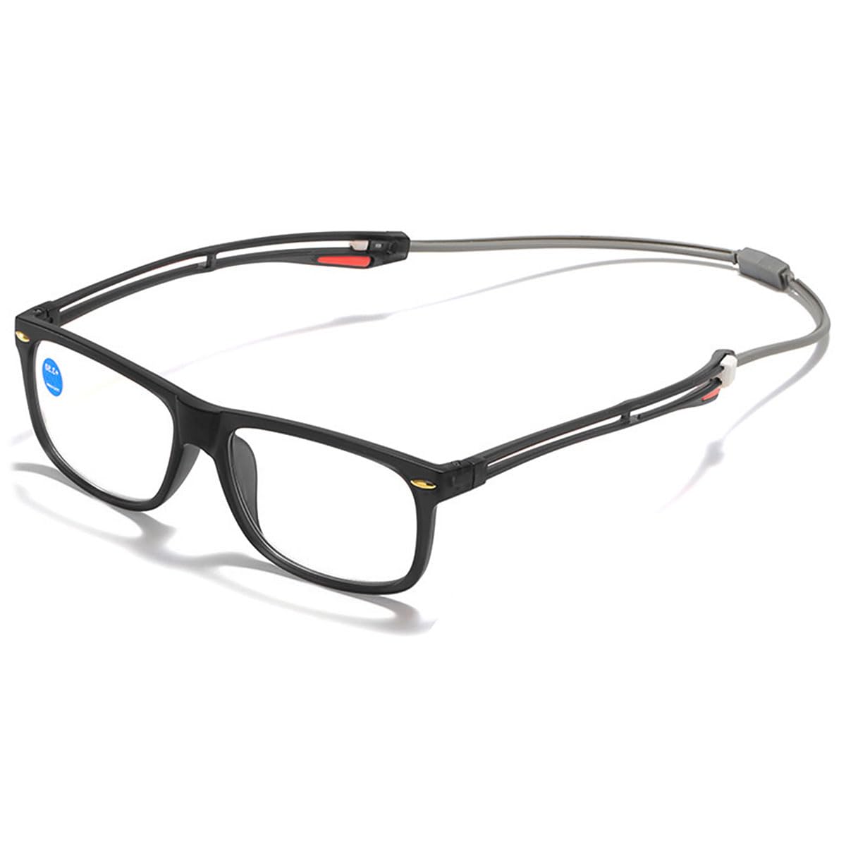 KOOSUFA Gafas de lectura con filtro de luz azul con cierre magnético, para hombre y mujer, fáciles de leer, gafas de trabajo con extremos de patilla, para colgar en el cuello 1.0 1.5 2.0 2.5 3.0 3.5