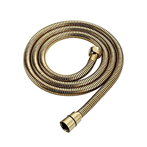 BDAYEK Bidet spray Handheld Bidet Sprayer with Angle Vavle, Stainless Steel Toilet Cleaner Bidet Sprayer Set, Baby Cloth Diaper Sprayer and Shower Wash Hose, Gold Round - Image 7