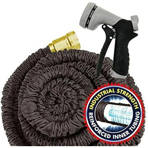 Wowsubli 25FT - 200FT Expandable Garden Hose Pipe, Flexible Expanding Magic Garden Hose with Water Spray Nozzle Quick Connect (75FT,Black) Cover