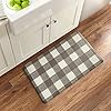 Elrene Home Fashions Farmhouse Living Buffalo Check Comfort, 18" x 30" (Anti Fatigue Mat), Gray/White