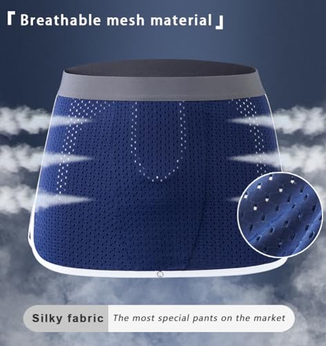 Men's Separate Boxer Trunks Functional Underwear Pajama Sleep Shorts, Pants and Skirts Can be Switched4