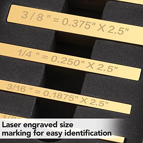 Lostronaut Brass Setup Blocks Height Gauge Set - Set Of 5 Accurate Table Saw Accessories For Woodworkers thumb #4