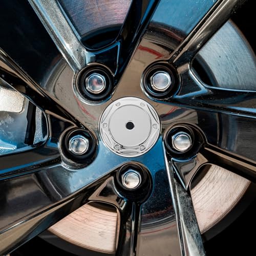 Tapacubos del centro rueda de coche de ABS plata con diseño sencillo para llantas modificadas 6