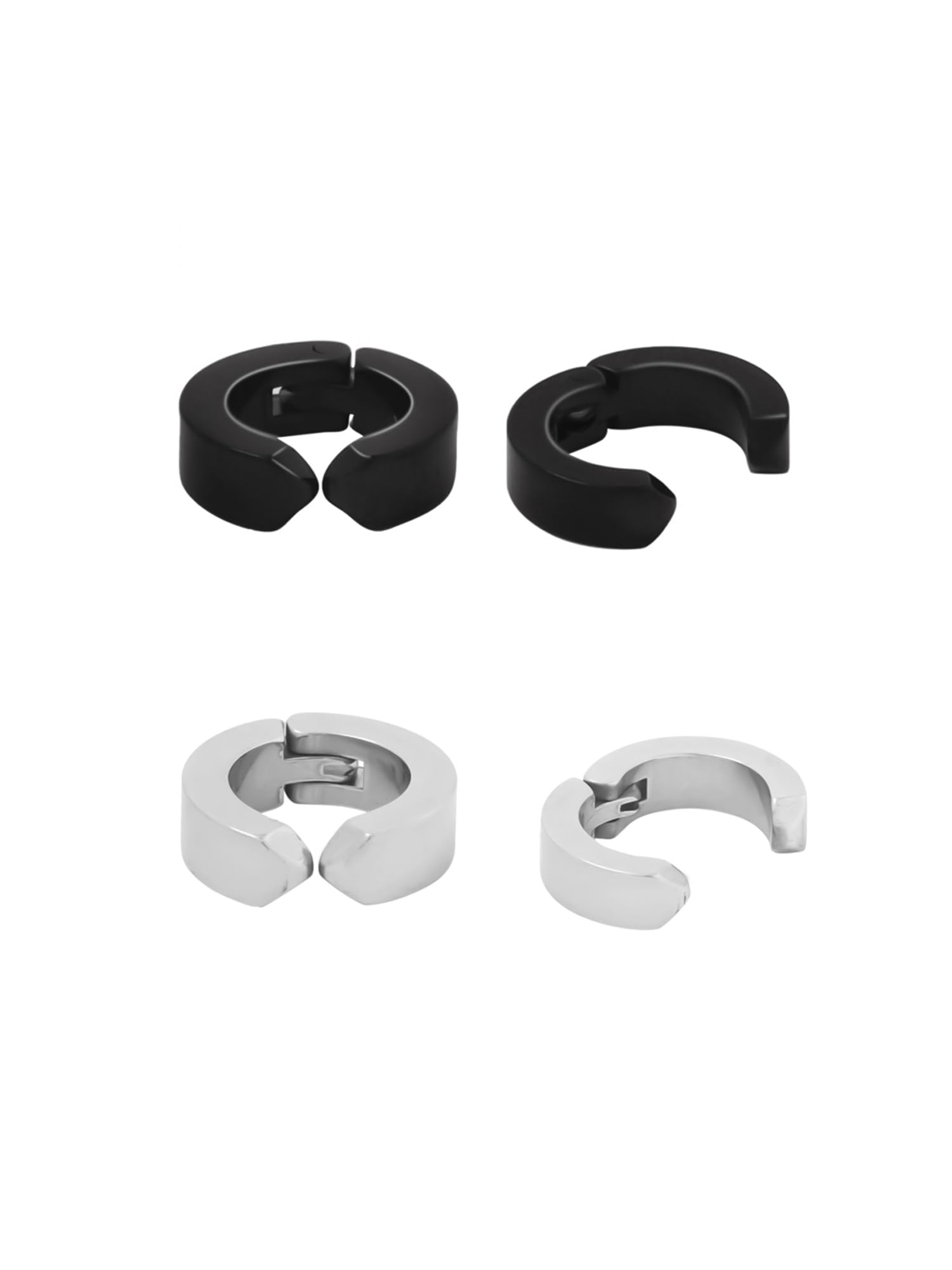 Yellow Chimes Magnetic Hoop Earrings - Western Style -7