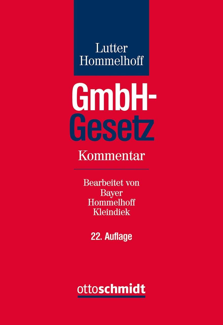 GmbH-Gesetz: Kommentar