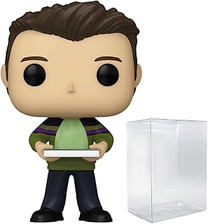 POP TV: Friends - Joey Tribbiani with Pizza Funko Vinyl Figure (Bundled with Compatible Box Protector Case), Multicolored, 3.75 inches