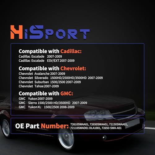 Image of HiSport Rear Right Door Lock Actuator 931-109 | Compatible with Cadillac Escalade Chevy Avalanche Silverado Suburban Tahoe GMC Sierra Yukon 2007-2009 6.2L 5.3L