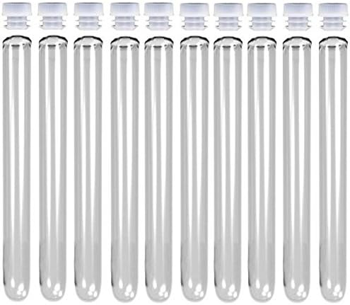 10 X Plastic Test Tubes W/Caps 20Ml For Shots (150Mmx16Mm) Shot Glass Jager
