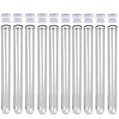Shootertubez Transparent Wedding Favours/ Hen Party 25 X Plastic Test Tubes W/ Caps 20Ml