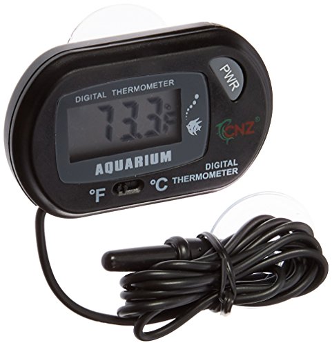 Leegoal Digital Aquarium Terrarium Fish Tank Thermometer(Black)