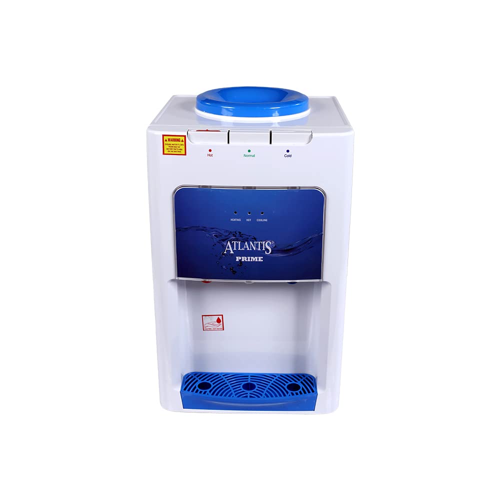 ATLANTIS Prime Table TT Hot Normal Cold Bottled Water Dispenser | Heating Capacity 5 Ltrs Per Hour Cooling 2 Ltrs per Hour and Storage Capacity 3.5 Liters -3 Taps Functions| for Suitable Home Office (B0BJQGPFZ3) Amazon Price History, Amazon Price Tracker