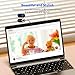 JiSiTeCai Webcam Cover Slideshow (3-Pack Black Metal), 0.02