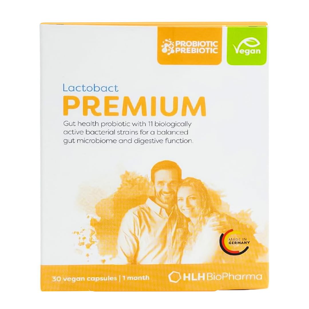 Lactobact Premium Probiotic for 8 Years+ Children, Adults, Womens & Mens with Micro Encapsulation 30 Vegan Capsules