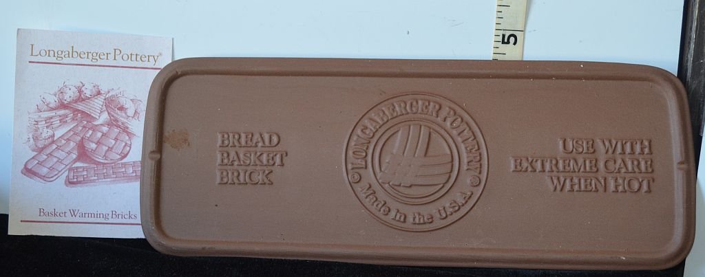 Longaberger Pottery Bread Basket Brick