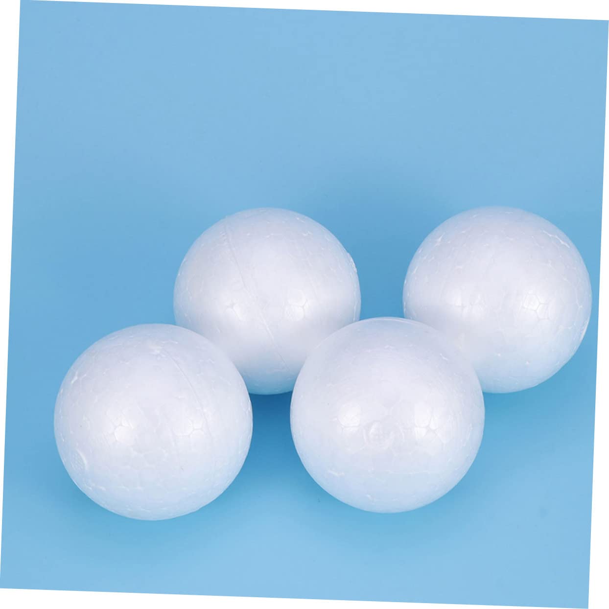 NUOBESTY 2000pezzi Palline Polistirolo per Fai Te Sfere Foam Bianche per Decorazioni Natalizie e Matrimoni per Progetti Creativi e Giocattoli Educativi